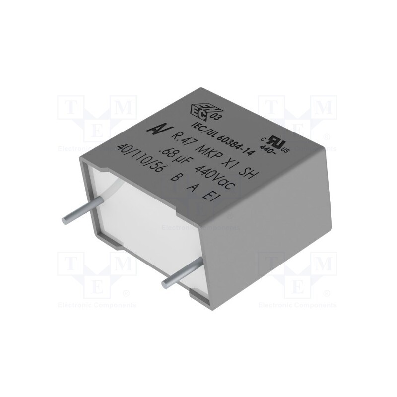 5 pcs x KEMET - R474F14705001K - Capacitor: polypropylene, 4.7nF, 13x4x9mm, THT, ±10%, 10mm, 1000VDC