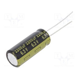 2 pcs x PANASONIC - EEUFM0J222L - Capacitor: electrolytic, low ESR, THT, 2200uF, 6.3VDC, Ø10x25mm