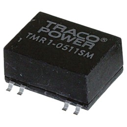 1 pcs - TRACOPOWER TMR 1SM DC-DC Converter, 5V dc/ 200mA Output, 9 - 18 V dc Input, 1W, Surface Mount, +85°C Max Temp