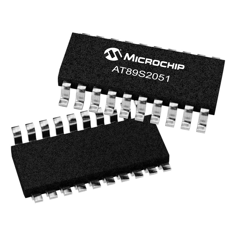 5 pcs - Microchip AT89S2051-24SU, 8bit 8051 Microcontroller, AT89, 24MHz, 2 kB Flash, 20-Pin SOIC