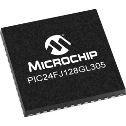 5 pcs - Microchip PIC24FJ128GL305-I/PT, 16bit PIC Microcontroller, PIC24FJ GL, 32MHz, 128 kB Flash, 48-Pin TQFP
