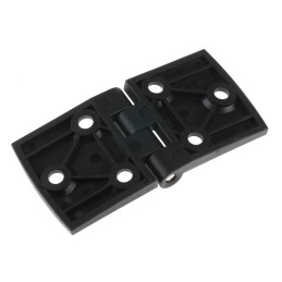 2 pcs - Pinet Polyamide Back Flap Hinge, Screw Fixing, 40mm x 80mm x 5.2mm