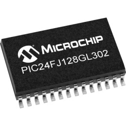 5 pcs - Microchip PIC24FJ128GL302-I/SS, 16bit PIC Microcontroller, PIC24FJ GL, 32MHz, 128 kB Flash, 28-Pin QFN
