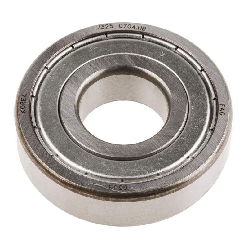 1 pcs - FAG 6305-2Z Single Row Deep Groove Ball Bearing- Both Sides Shielded 25mm I.D, 62mm O.D