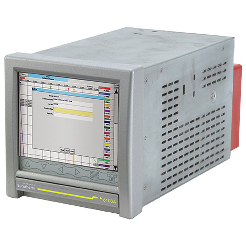 1 pcs - Eurotherm 6100A, 18 Input Channels, Paperless Chart Recorder Measures Current, Millivolt, Resistance, Voltage