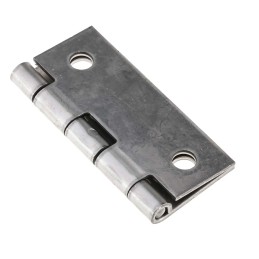 2 pcs - Pinet Stainless Steel Butt Hinge, Screw Fixing, 50mm x 40mm x 1.2mm