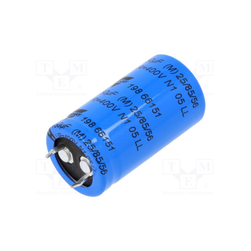 1 pcs x VISHAY - MAL219866151E3 - Capacitor: electrolytic, SNAP-IN, 150uF, 400VDC, Ø22x40mm, ±20%