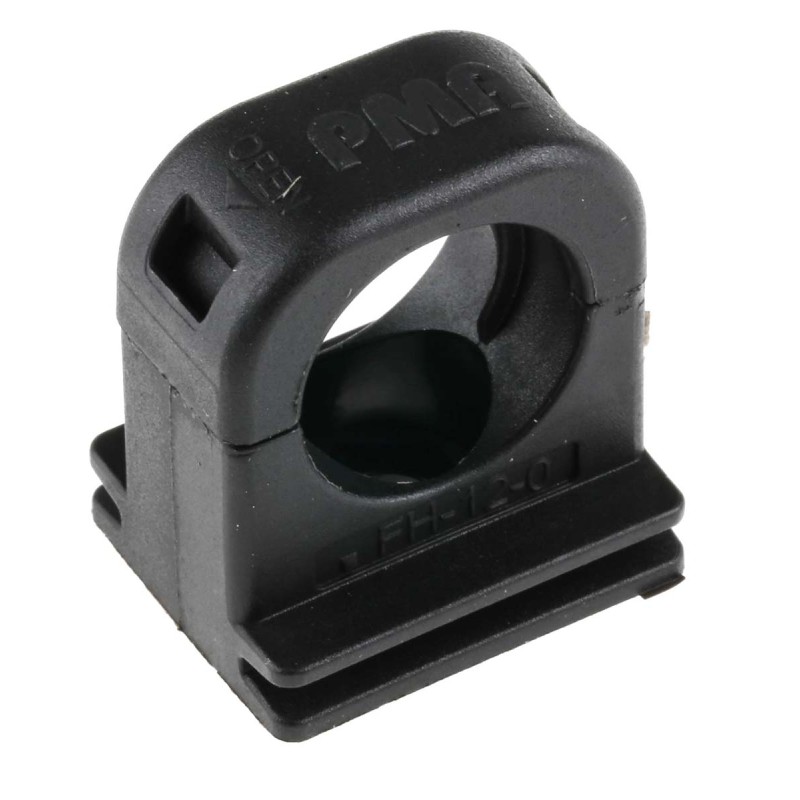 1 Pack of 4 - PMA Black Nylon Mount Clip, 16mm Max. Bundle