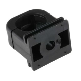 1 Pack of 4 - PMA Black Nylon Mount Clip, 16mm Max. Bundle