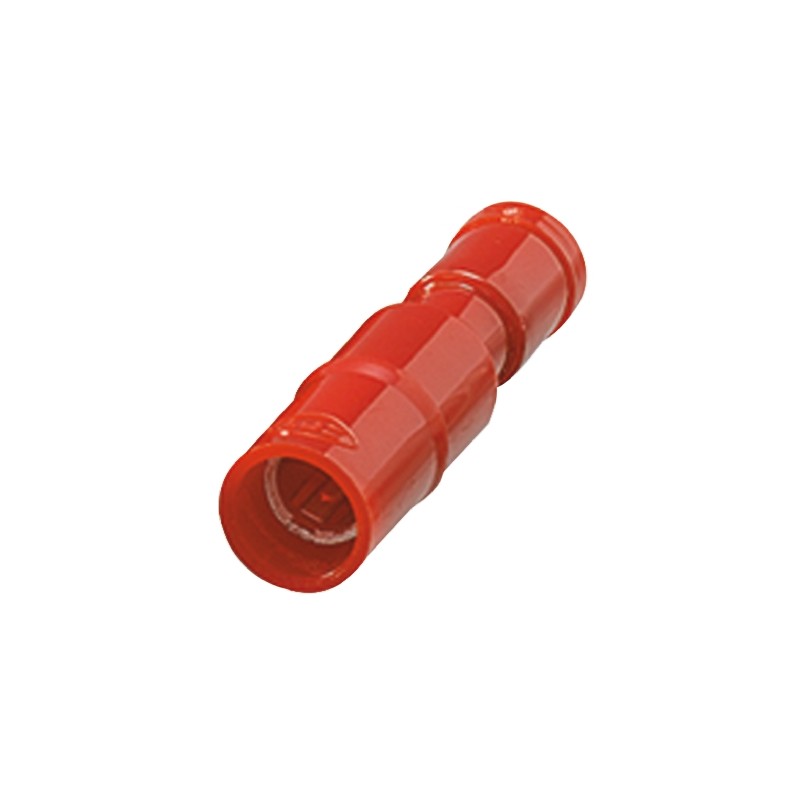 1 Pack of 5 - Nichifu, PC Insulated Female Crimp Bullet Connector, 0.75mm² to 1.25mm², 18AWG to 16AWG, 6.9mm Bullet diameter, Re