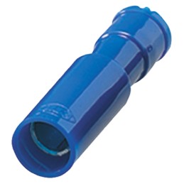 1 Pack of 5 - Nichifu, PCE Insulated Female Crimp Bullet Connector, 2mm² to 2mm², 14AWG to 14AWG, 6.9mm Bullet diameter, Blue