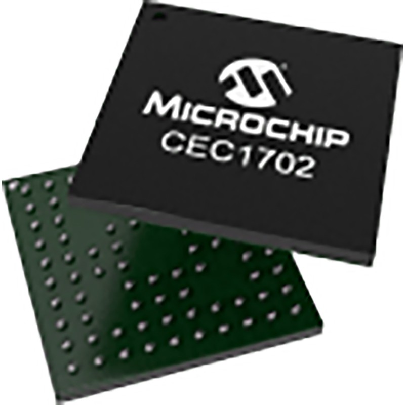 2 pcs - Microchip CEC1702Q-B2-I/SX 480kB 84-Pin Crypto Authentication IC WFBGA