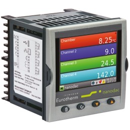 1 pcs - Eurotherm NANODAC/VL, 4 Input Channels, 3 Output Channels, Graphical Chart Recorder Measures Current, Millivolt,
