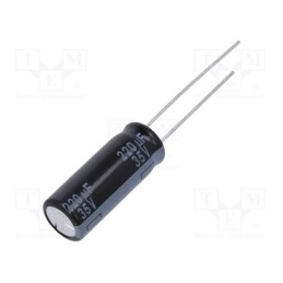 2 pcs x PANASONIC - EEUTP1V221L - Capacitor: electrolytic, THT, 220uF, 35VDC, Ø8x20mm, Pitch: 5mm