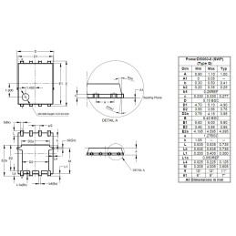 5 pcs - P-Channel MOSFET, 100 A, 30 V PowerDI5060-8 Diodes Inc DMPH33M8SPSWQ-13