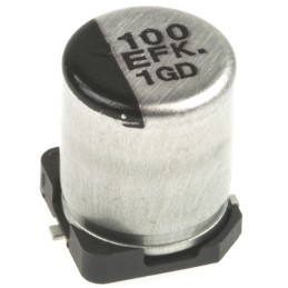 125 pcs - Panasonic 150μF Aluminium Electrolytic Capacitor 10V dc, Surface Mount - EEEFK1A151P