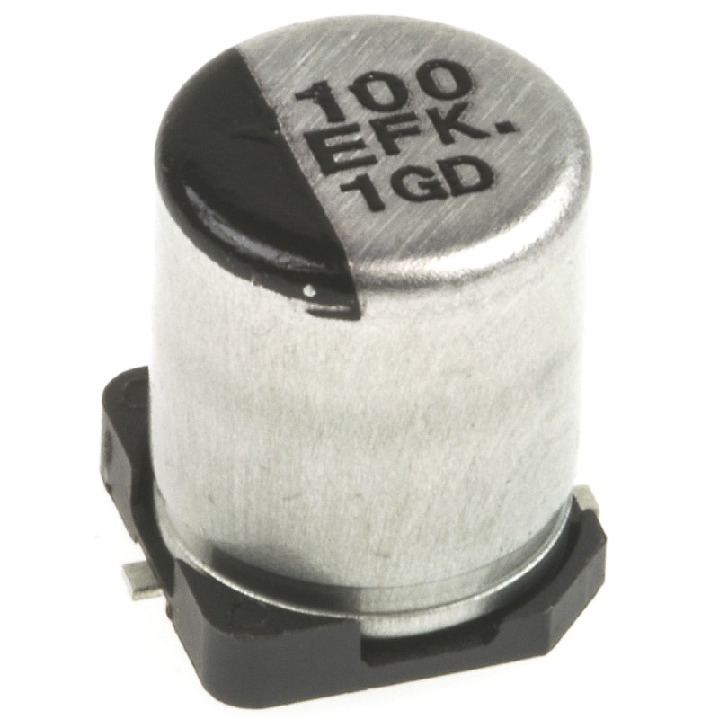 125 pcs - Panasonic 150μF Aluminium Electrolytic Capacitor 10V dc, Surface Mount - EEEFK1A151P