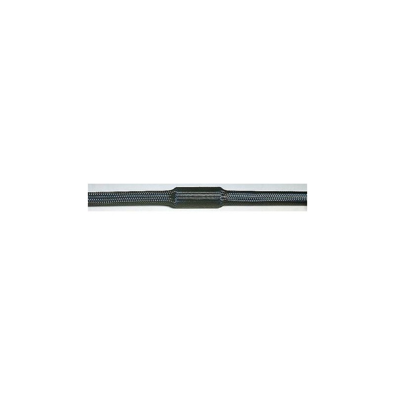 1 Reel of 100 M - HellermannTyton Braided Nylon 66 Black Cable Sleeve, 12mm Diameter, 100m Length