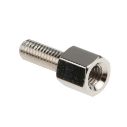 50 pcs - RS PRO Standoff, M3 x M3 Thread, 5mm Body, Brass, Male/Female, 8mm Stud