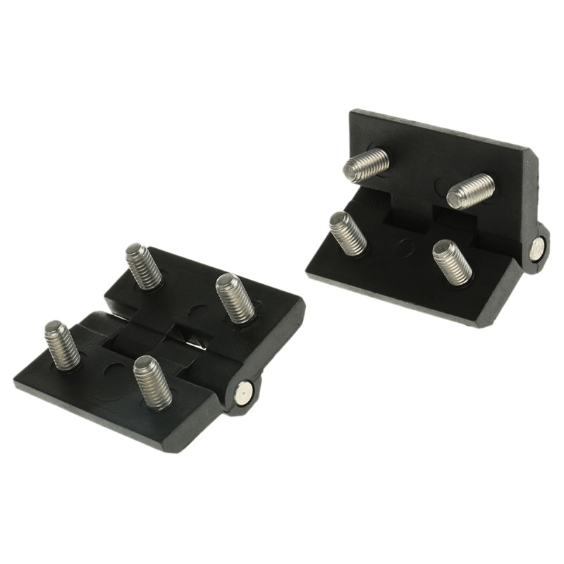 2 pcs - Steinbach & Vollman PC Butt Hinge, Bolt-on Fixing, 50mm x 50mm x 6mm