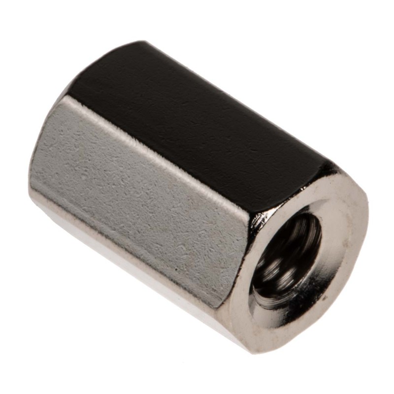 50 pcs - RS PRO Standoff, M4 x M4 Thread, 10mm Body, Brass, Female/Female