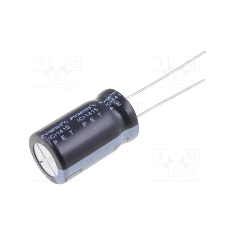 5 pcs x Elite - PV2W100MNN1220 - Capacitor: electrolytic, THT, 10uF, 450VDC, Ø12x20mm, Pitch: 5mm