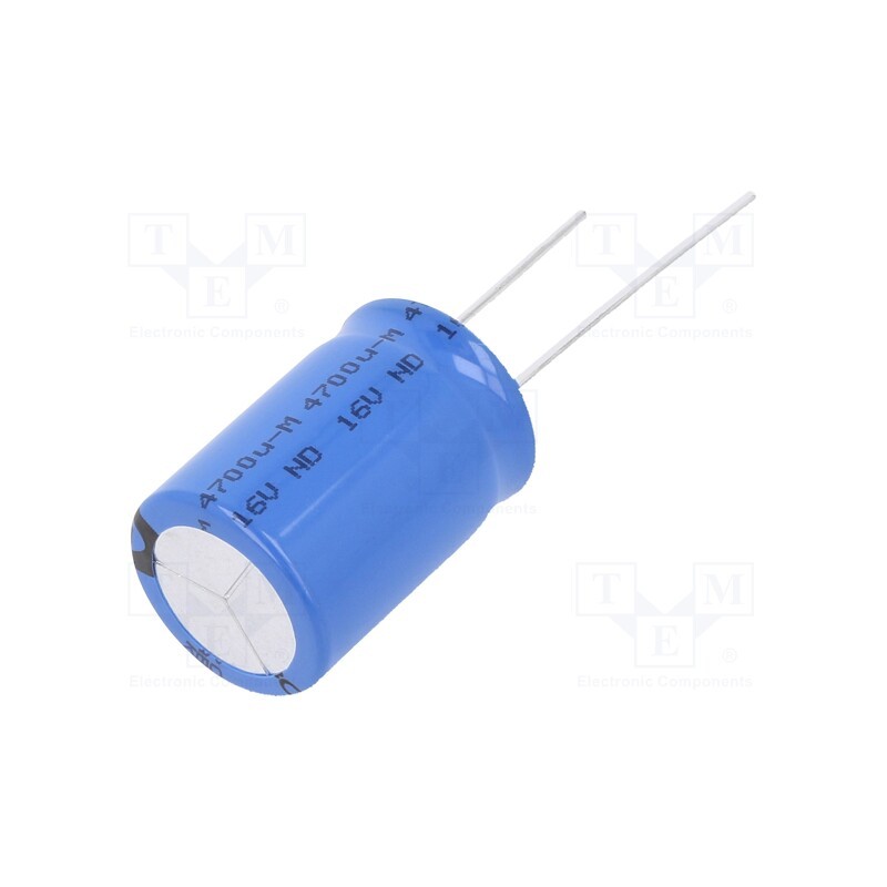1 pcs x VISHAY - MAL214655472E3 - Capacitor: electrolytic, THT, 4.7mF, 16VDC, Ø18x25mm, Pitch: 7.5mm
