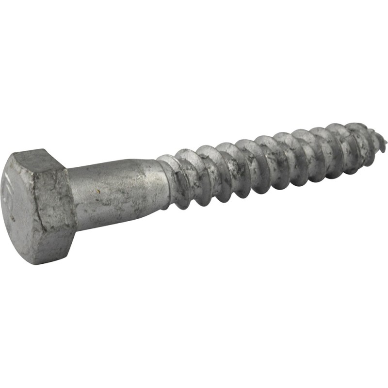 50 pcs - Steel Coach Bolt, 1/4in x 4 1/2in