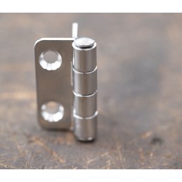 2 pcs - RS PRO Stainless Steel Butt Hinge, 38mm x 40mm x 2mm