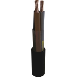 1 Reel of 100 M - AXINDUS 4 Core Power Cable, 2.5 mm², 100m, Black LSZH Sheath, Marine, 16 A, 0.6/1 kV