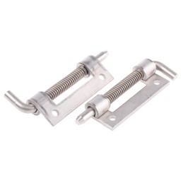 2 pcs - Pinet Stainless Steel Latch Hinge, Bolt-on Fixing, 82mm x 18.2mm x 3mm