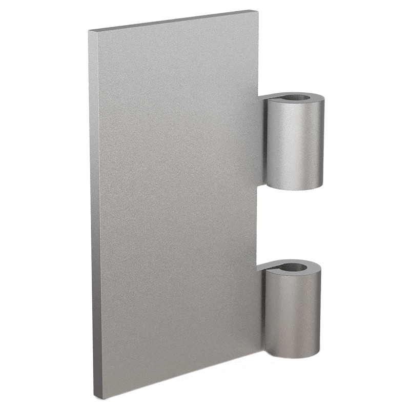 2 pcs - Pinet Steel Hinge Leaf, 80mm x 50mm x 3mm