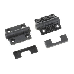 2 pcs - RS PRO Thermoplastic Detent Hinge, Screw Fixing, 49mm x 45mm x 14mm