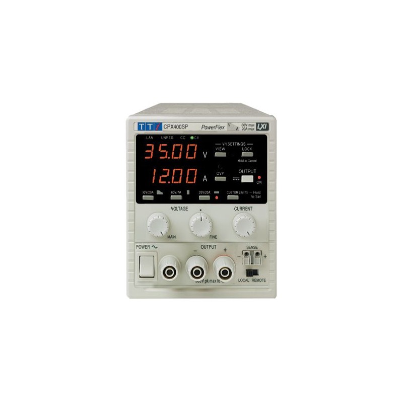 1 pcs - Aim-TTi CPX Series Digital Bench Power Supply, 0 - 60V, 0 - 20A, 1-Output, 420W - RS Calibrated