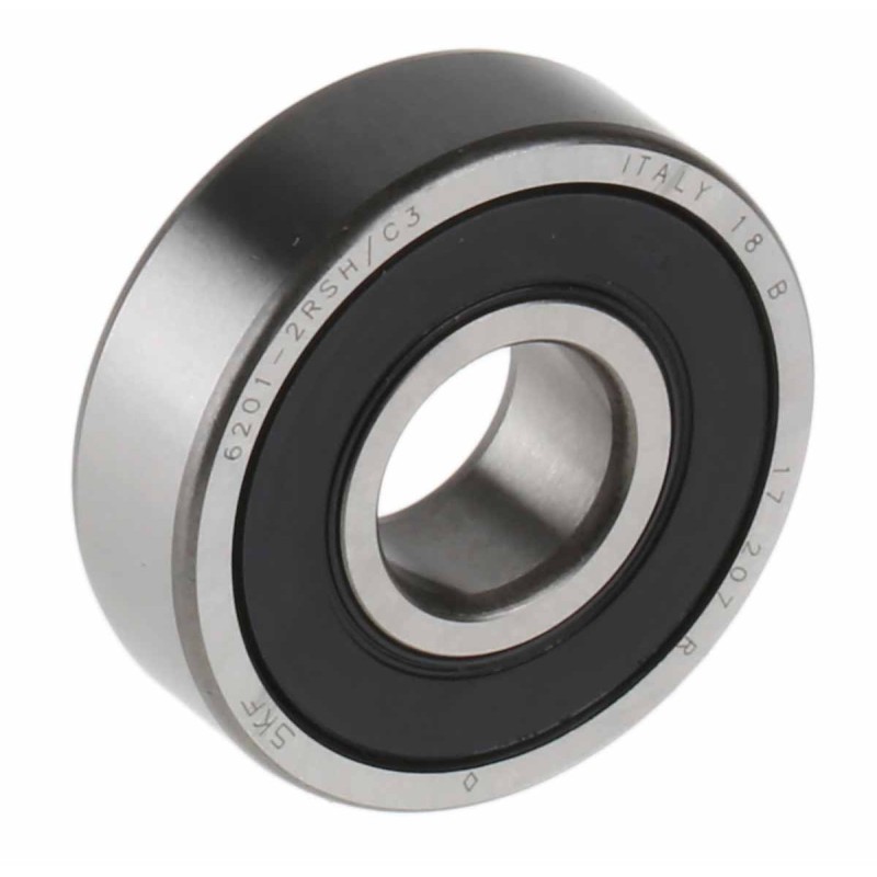 1 pcs - SKF 6201-2RSH/C3 Single Row Deep Groove Ball Bearing- Both Sides Sealed 12mm I.D, 32mm O.D