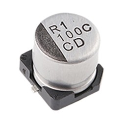 100 pcs - Nichicon 100μF Electrolytic Capacitor 16V dc, Surface Mount - UCD1C101MCL1GS