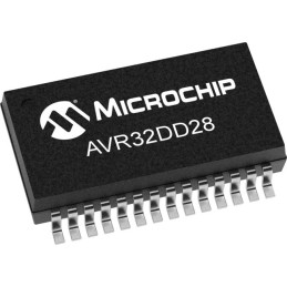 5 pcs - Microchip AVR32DD28-E/SS, 8bit 8 bit MCU Microcontroller, AVR, 24MHz, 32 KB Flash, 28-Pin SSOP