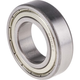 1 pcs - RS PRO 6005-2Z/C3 Single Row Deep Groove Ball Bearing- Both Sides Shielded 25mm I.D, 47mm O.D