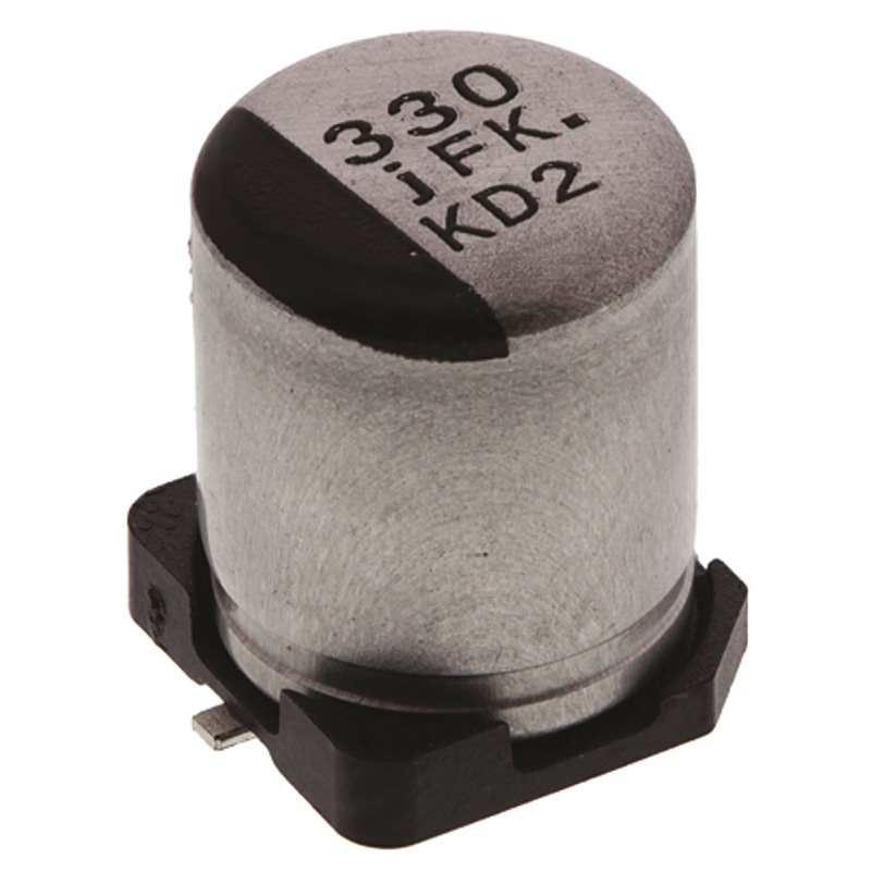 50 pcs - Panasonic 330μF Aluminium Electrolytic Capacitor 6.3V dc, Surface Mount - EEEFKJ331XAP