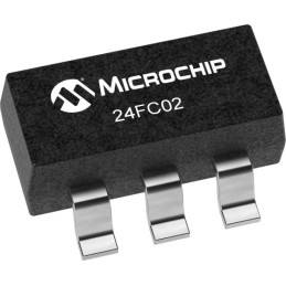 100 pcs - Microchip 24FC02T-I/OT, 2kbit EEPROM Memory Chip, 3500ns 5-Pin SOT-23 Serial-2 Wire