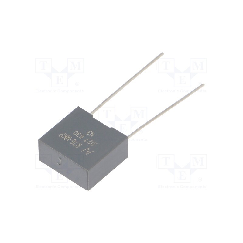 5 pcs x KEMET - R76PF22705050J - Capacitor: polypropylene, 0.027uF, ESR: 23.58mΩ, THT, ±5%, 3.644A
