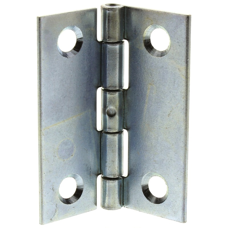 2 pcs - Pinet Steel Butt Hinge, Screw Fixing, 50mm x 40mm x 1.2mm