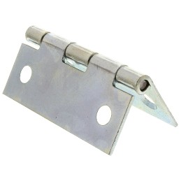 2 pcs - Pinet Steel Butt Hinge, Screw Fixing, 50mm x 40mm x 1.2mm