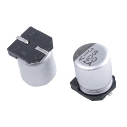 125 pcs - CHEMI-CON 100μF Aluminium Electrolytic Capacitor 35V dc, Surface Mount - EMZA350ARA101MF80G