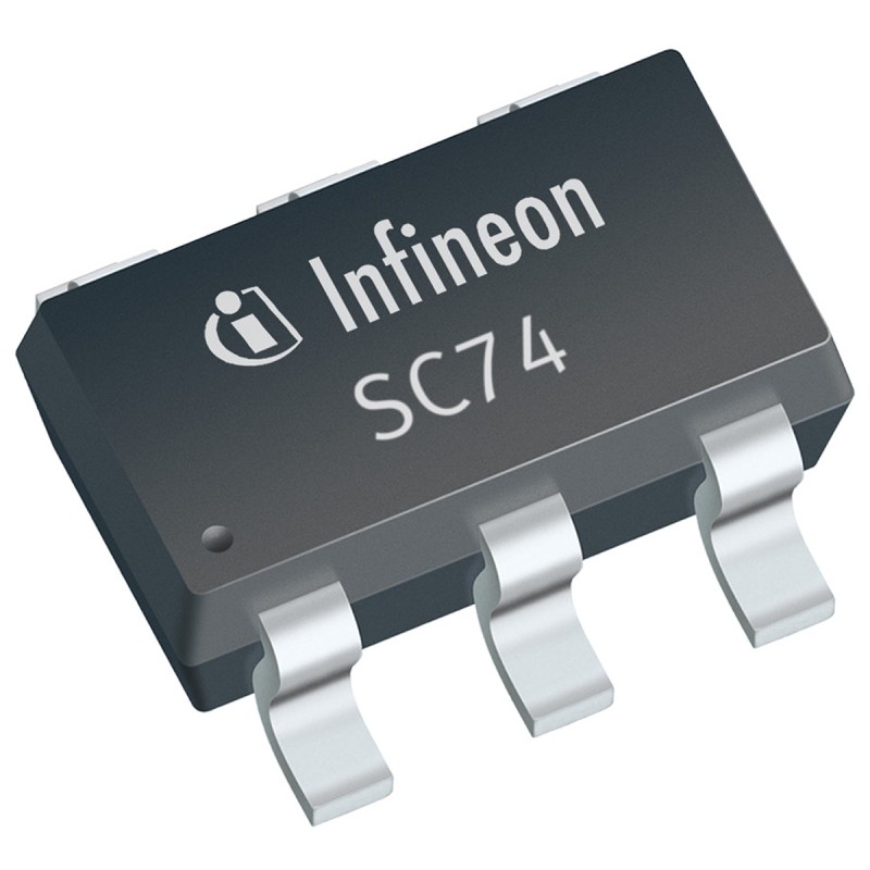 100 pcs - Infineon ESD5V5U5ULCE6327HTSA1, Quint-Element Uni-Directional TVS Diode, 6-Pin SC-74