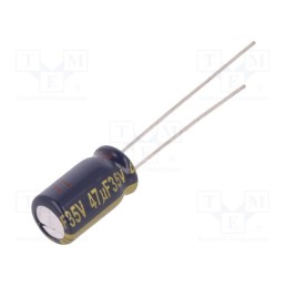 5 pcs x PANASONIC - EEUFC1V470 - Capacitor: electrolytic, low ESR, THT, 47uF, 35VDC, Ø6.3x11.2mm