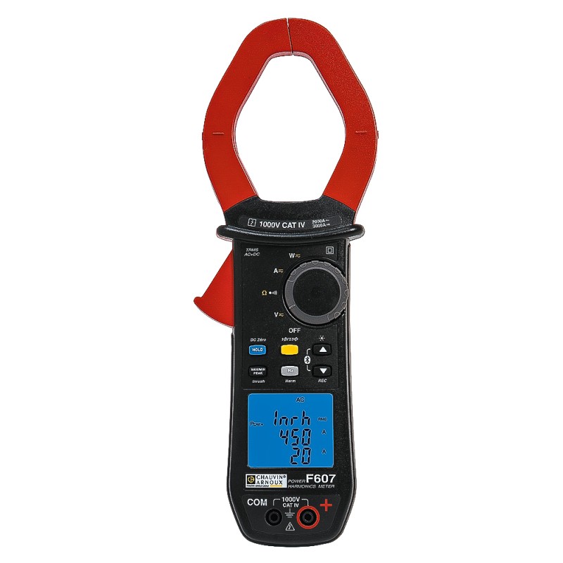 1 pcs - Chauvin Arnoux F607 Clamp Meter Bluetooth, 3000A dc, Max Current 2000A ac CAT III 1000V