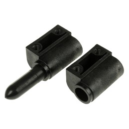 2 pcs - Southco Nylon Barrel Hinge with a Lift-off Pin, Screw Fixing, 78mm x 28.5mm x 19mm