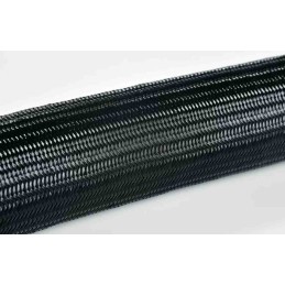 1 Reel of 100 M - HellermannTyton Expandable Braided Nylon 66 Black Cable Sleeve, 10mm Diameter, 100m Length, HEG Series