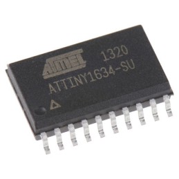 5 pcs - Microchip ATTINY1634-SU, 8bit AVR Microcontroller, ATtiny1634, 12MHz, 16 kB Flash, 20-Pin SOIC